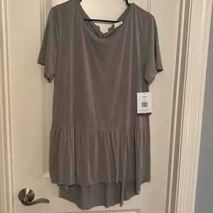 Sage green peplum tshirt